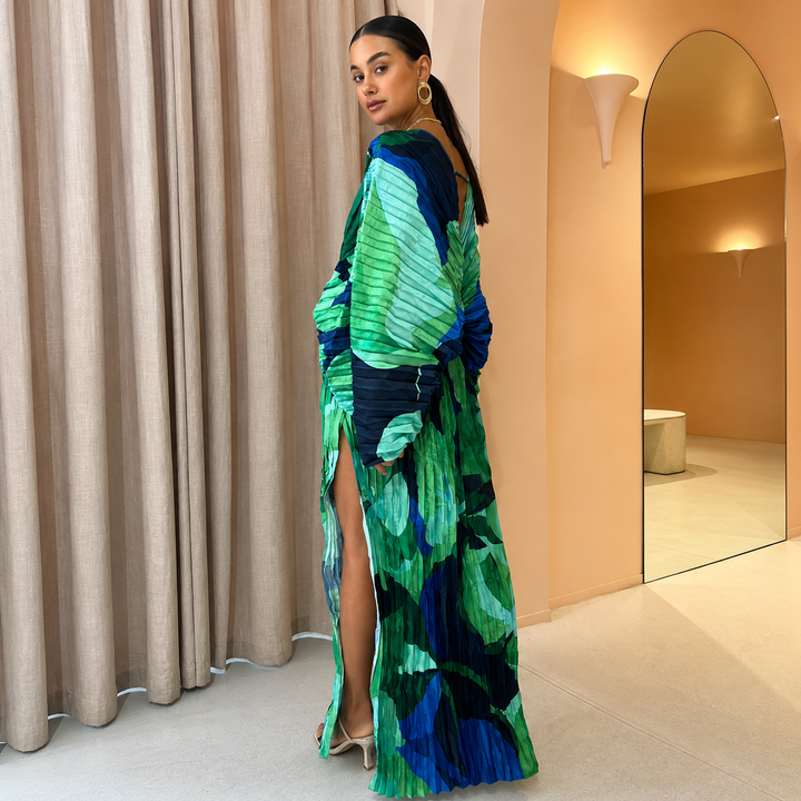Sara | Summer Pleated Maxi Dress