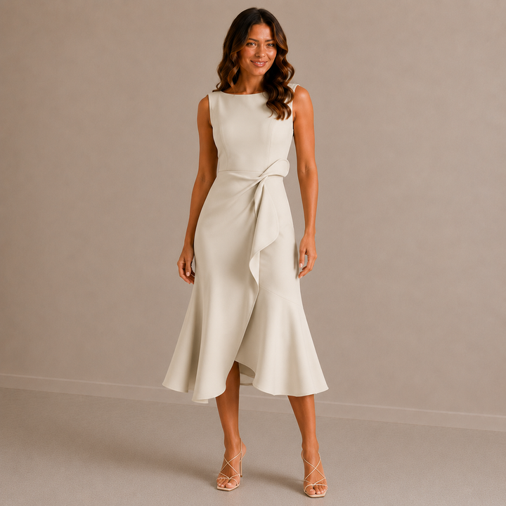 Jenny | Sophisticated Breathable Summer Midi Dress