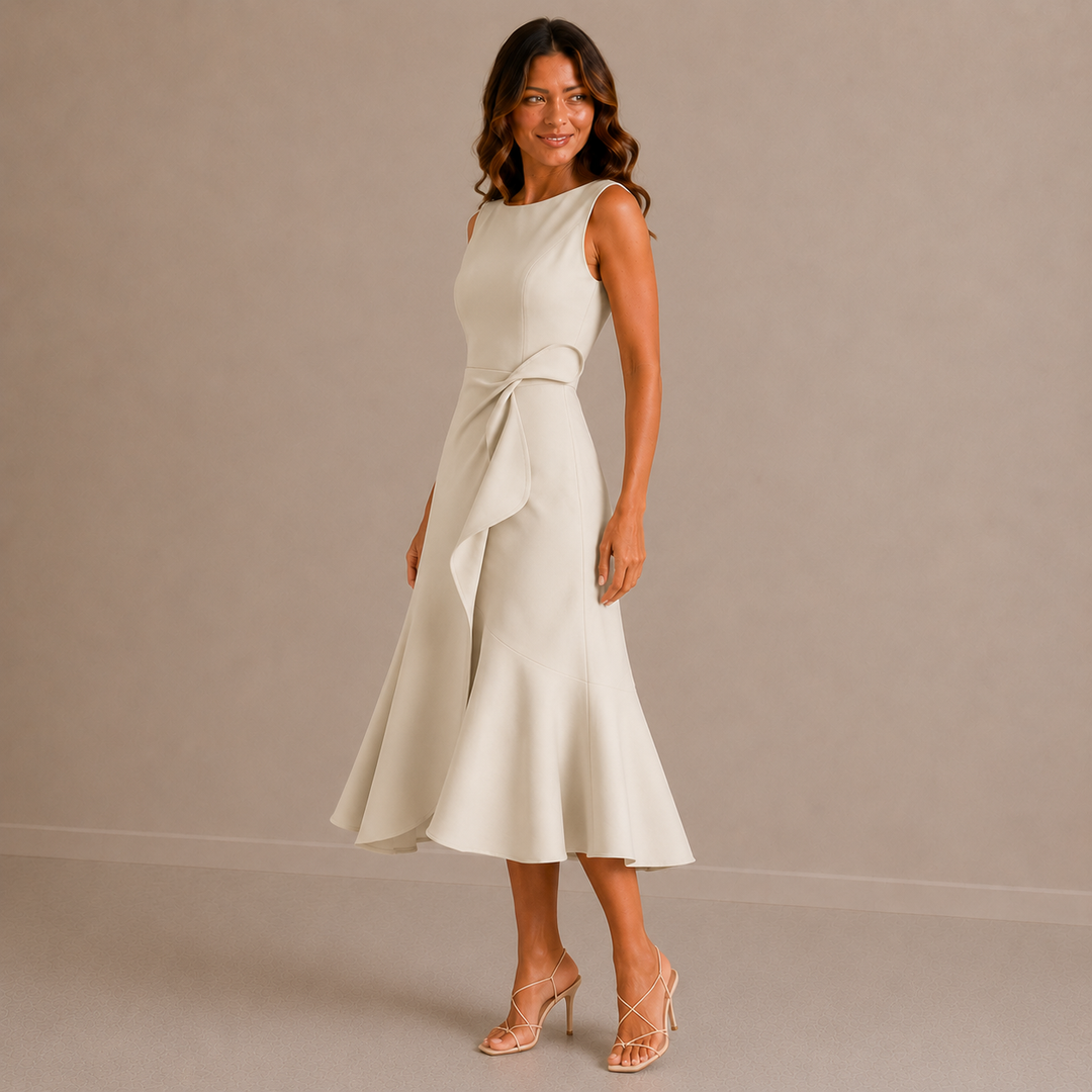 Jenny | Sophisticated Breathable Summer Midi Dress
