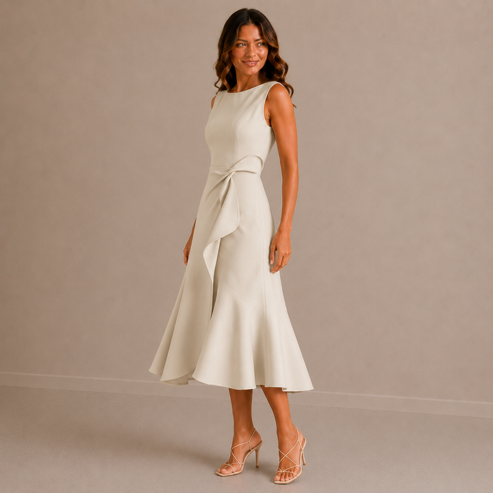 Jenny | Sophisticated Breathable Summer Midi Dress