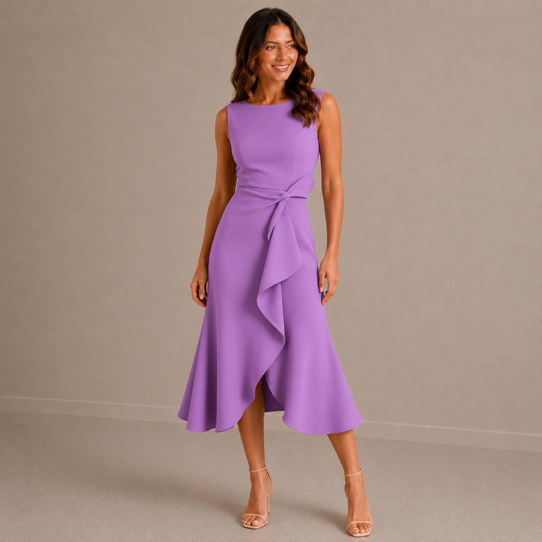 Jenny | Sophisticated Breathable Summer Midi Dress
