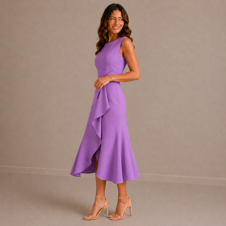 Jenny | Sophisticated Breathable Summer Midi Dress