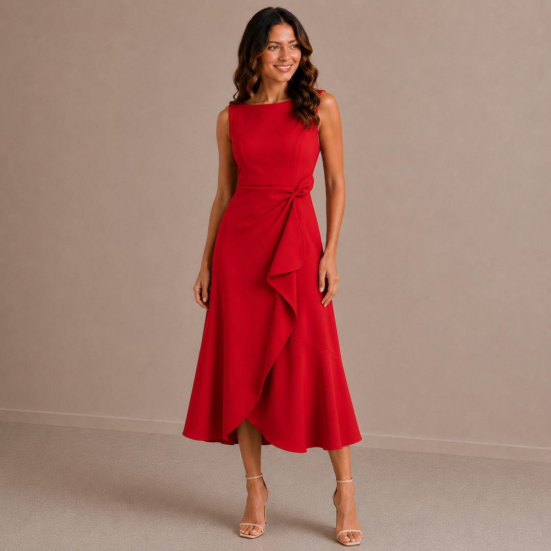 Jenny | Sophisticated Breathable Summer Midi Dress
