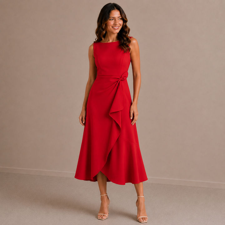 Jenny | Sophisticated Breathable Summer Midi Dress