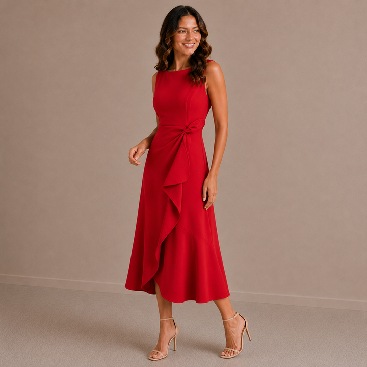 Jenny | Sophisticated Breathable Summer Midi Dress