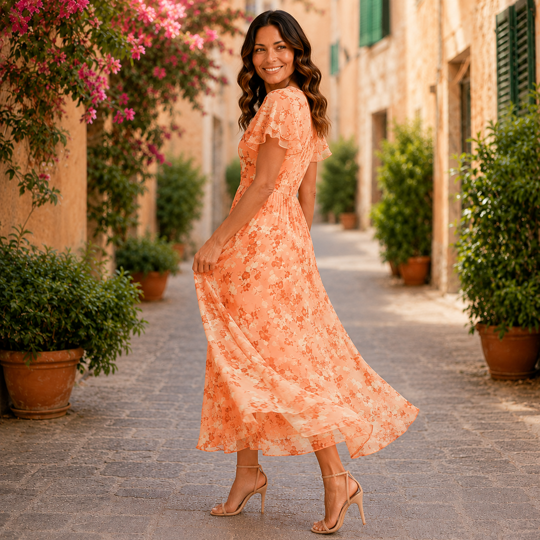 Lola | Figure Flattering V-neck Maxi Dress