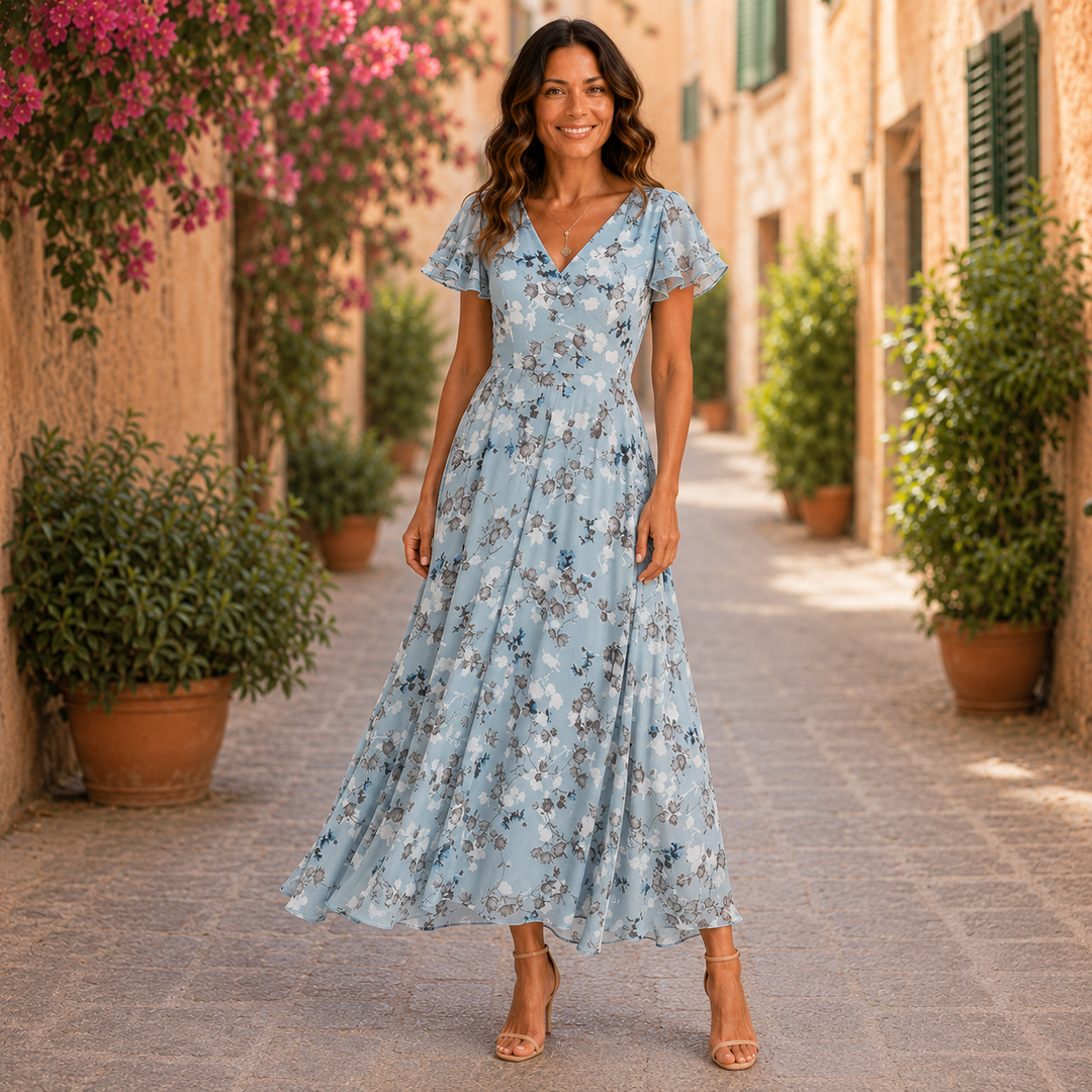 Lola | Figure Flattering V-neck Maxi Dress