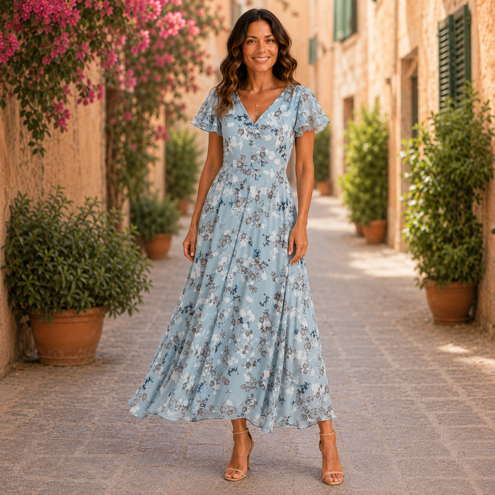 Lola | Figure Flattering V-neck Maxi Dress