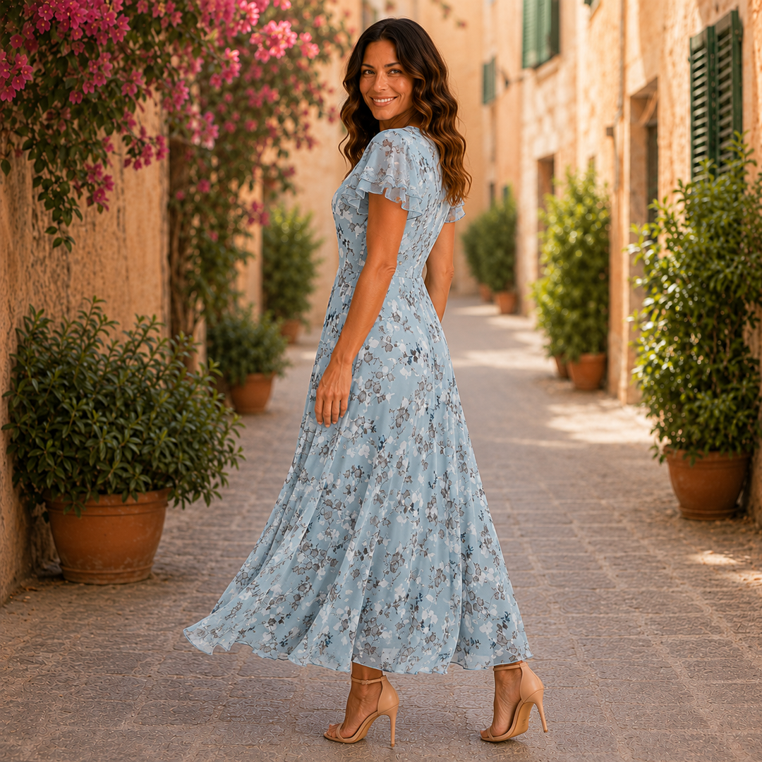Lola | Figure Flattering V-neck Maxi Dress