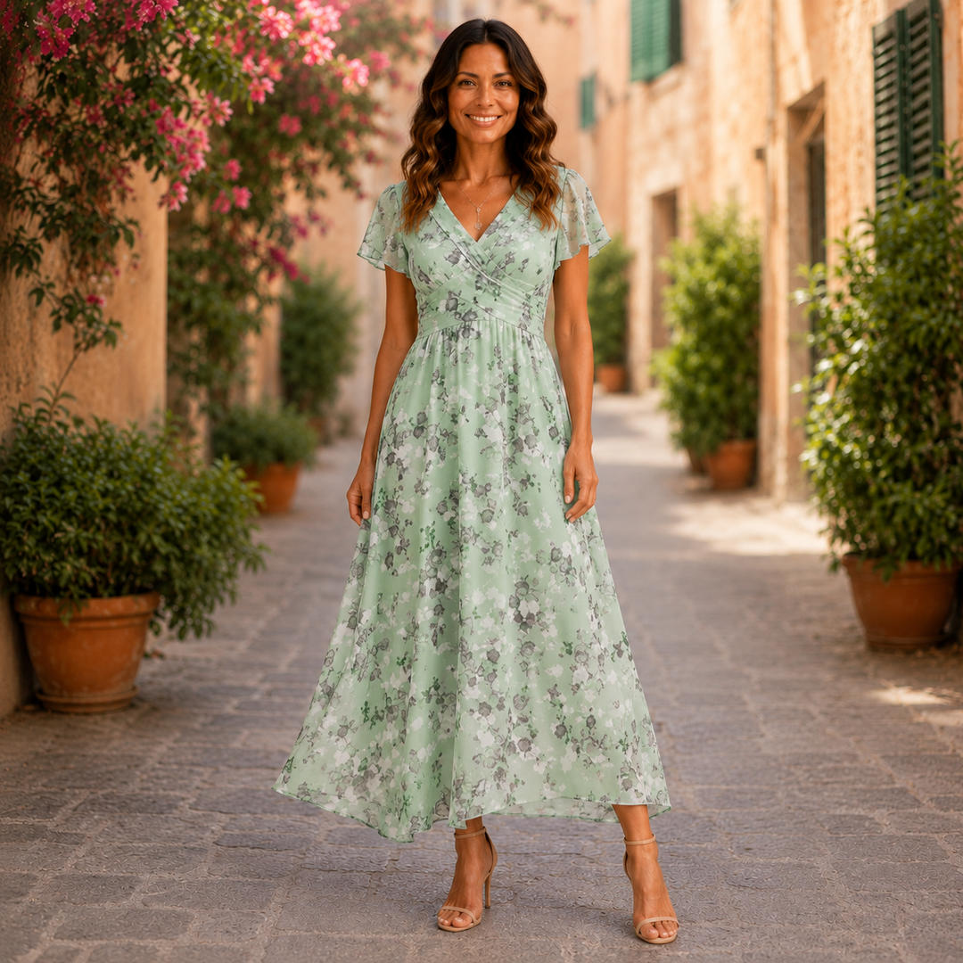 Lola | Figure Flattering V-neck Maxi Dress