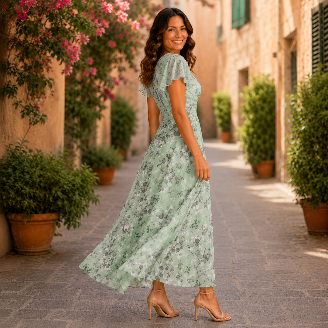 Lola | Figure Flattering V-neck Maxi Dress