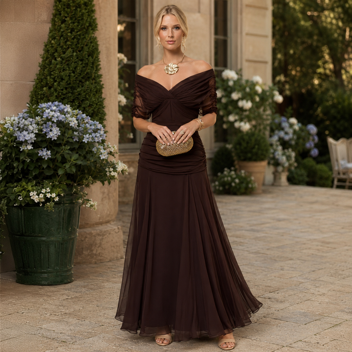 Sara | Elegant V-neck Maxi Dress