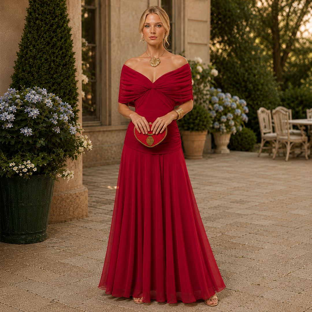 Sara | Elegant V-neck Maxi Dress