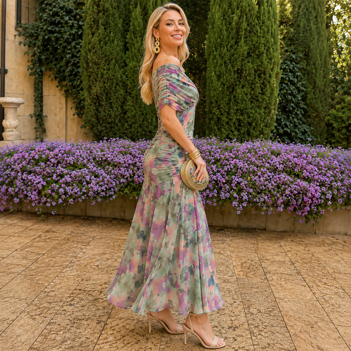 Sara | Elegant V-neck Maxi Dress