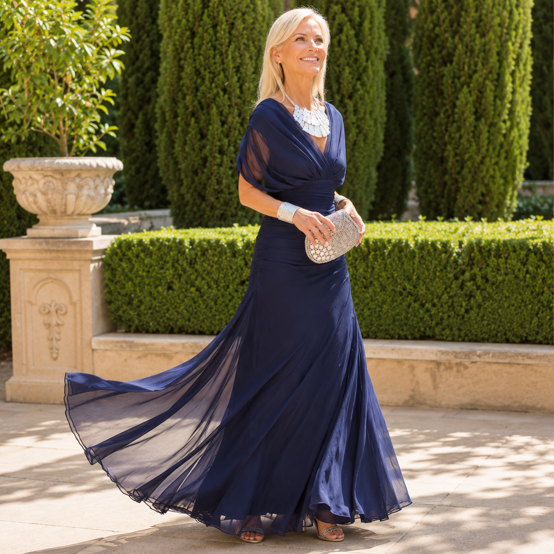 Sara | Elegant V-neck Maxi Dress