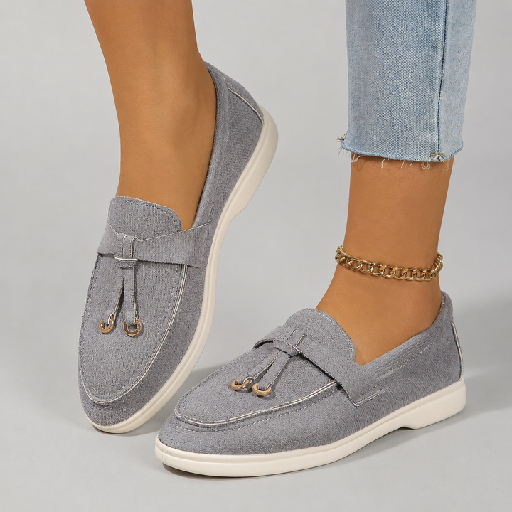 Clara | Elegant Suede Slip-On Loafers