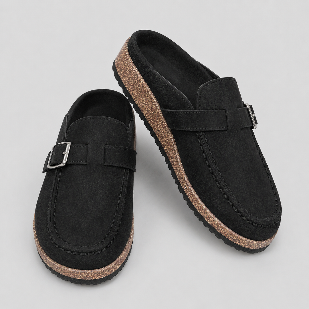 Nova | Orthopedic Buckle Platform Clogs