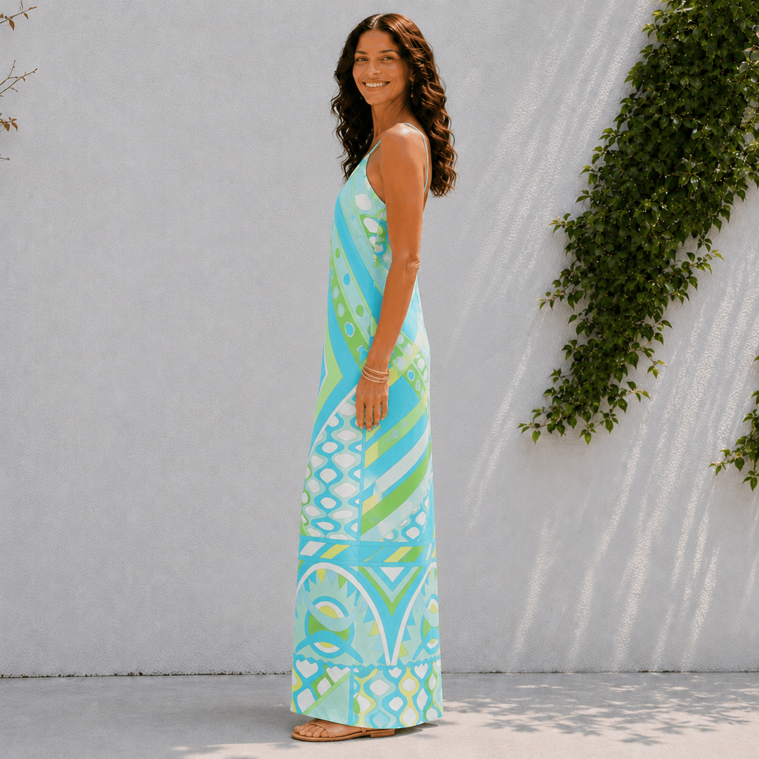 Calista | Summer Print Maxi Dress