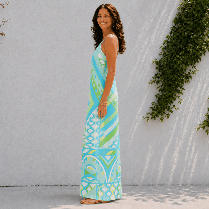 Calista | Summer Print Maxi Dress