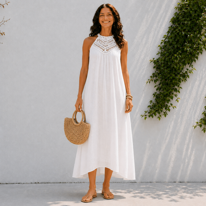 Noira | Elegant Halter Maxi Dress