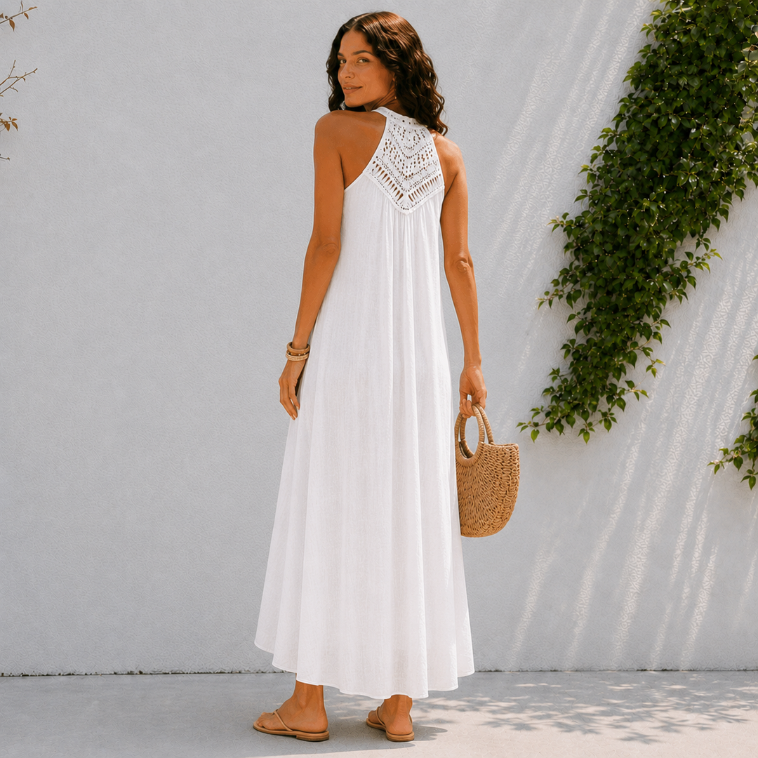Noira | Elegant Halter Maxi Dress