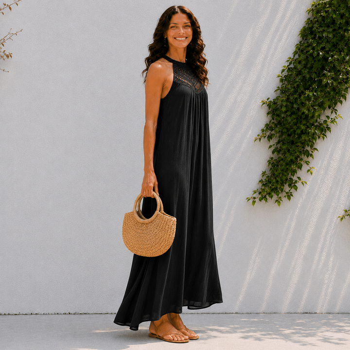 Noira | Elegant Halter Maxi Dress