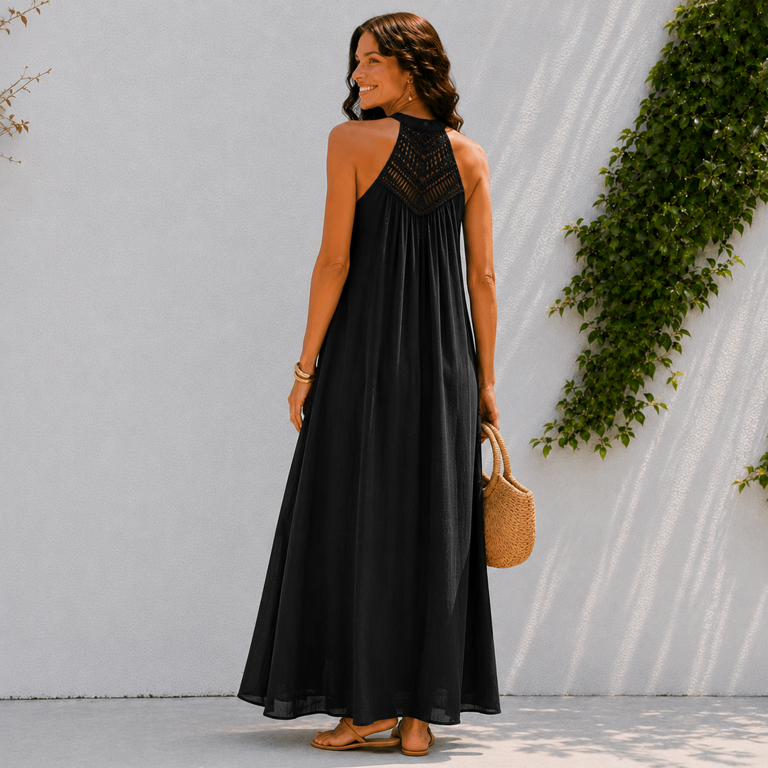 Noira | Elegant Halter Maxi Dress