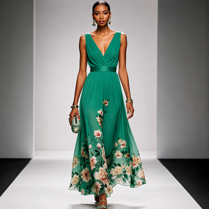 Isabella | Floral Maxi Wedding Guest Dress