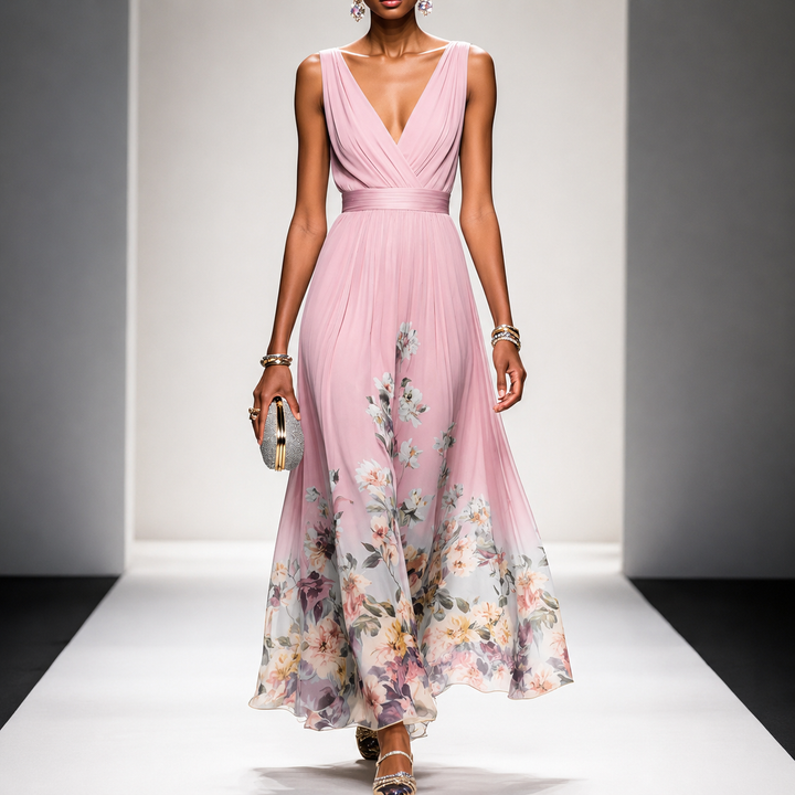 Isabella | Floral Maxi Wedding Guest Dress