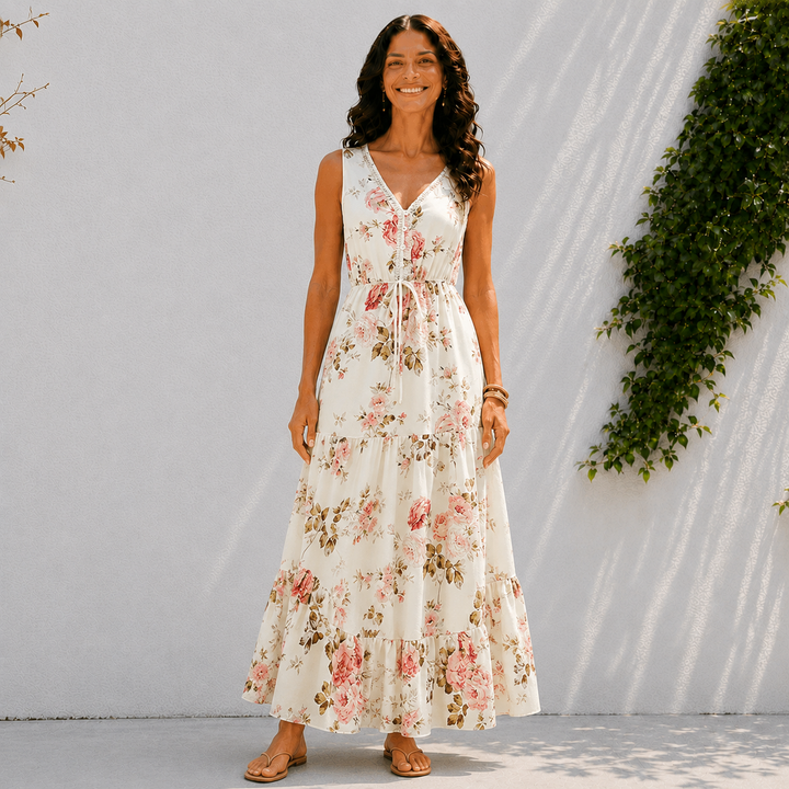 Isabella | Floral Tiered Maxi Dress