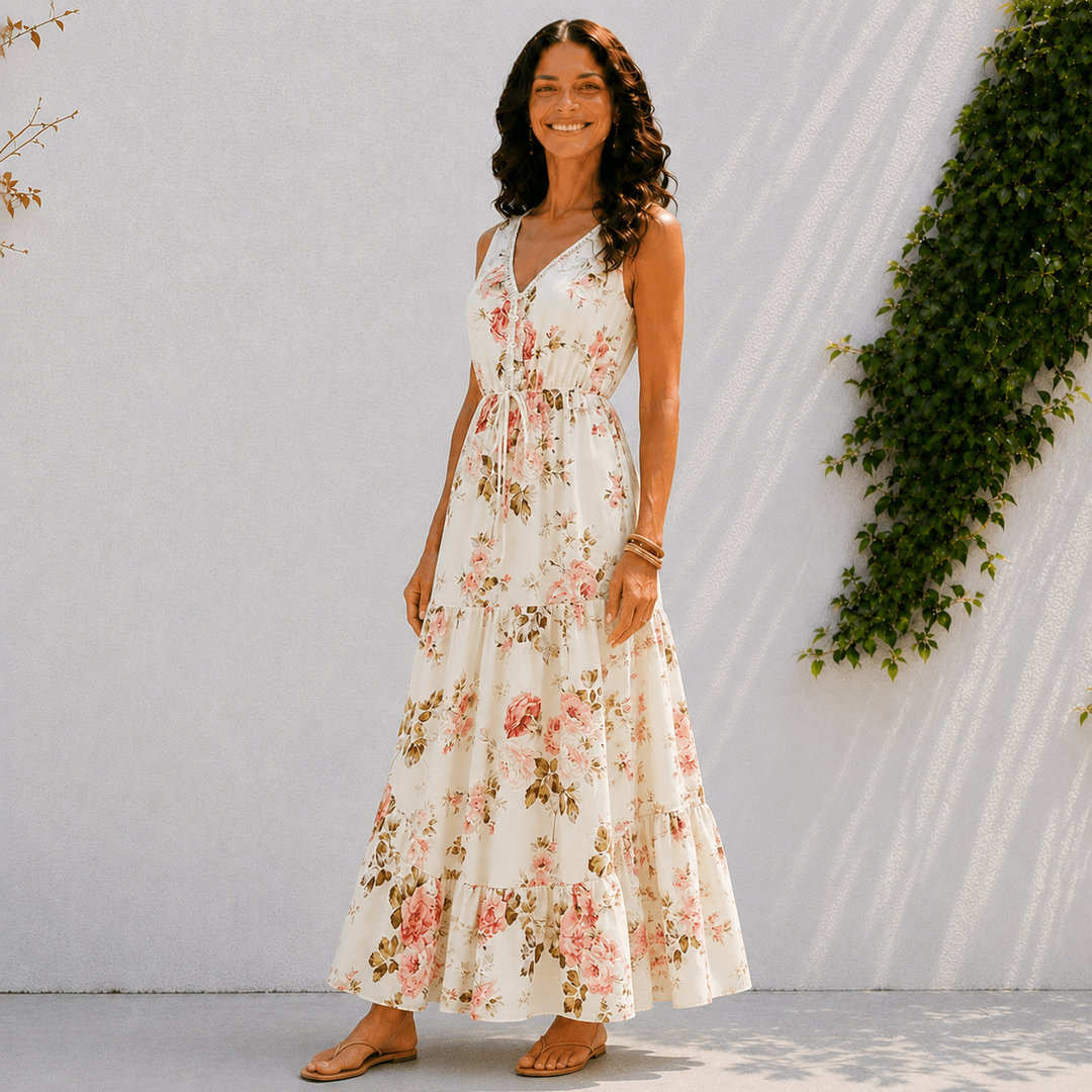 Isabella | Floral Tiered Maxi Dress