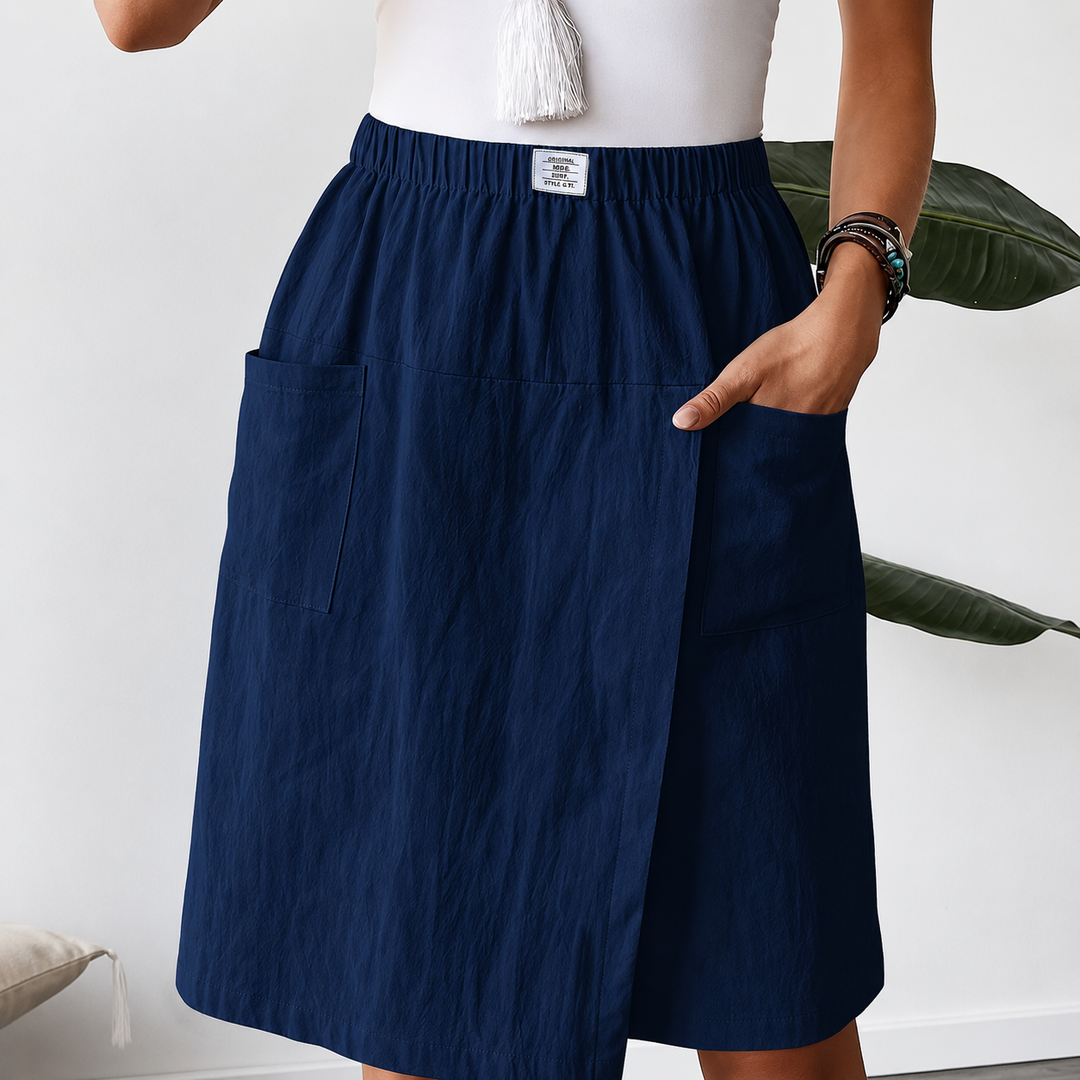 Sienna | High-Waist Wrap Culotte Shorts