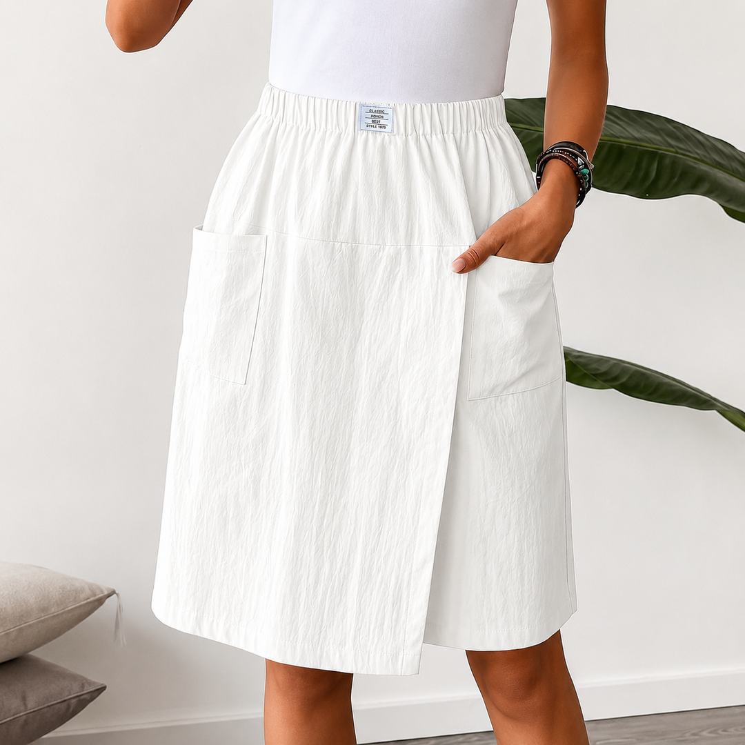 Sienna | High-Waist Wrap Culotte Shorts