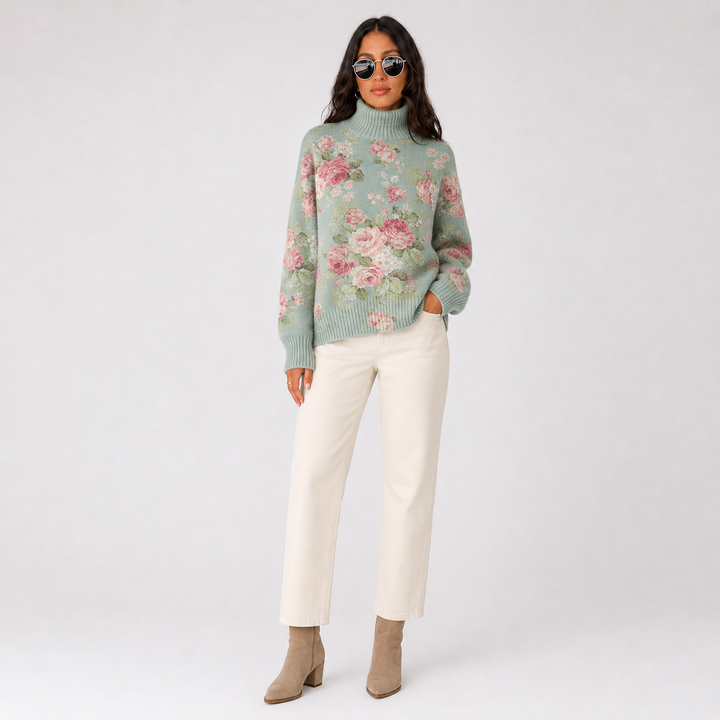 Chic Cold Season Turtleneck Everyday Shirt