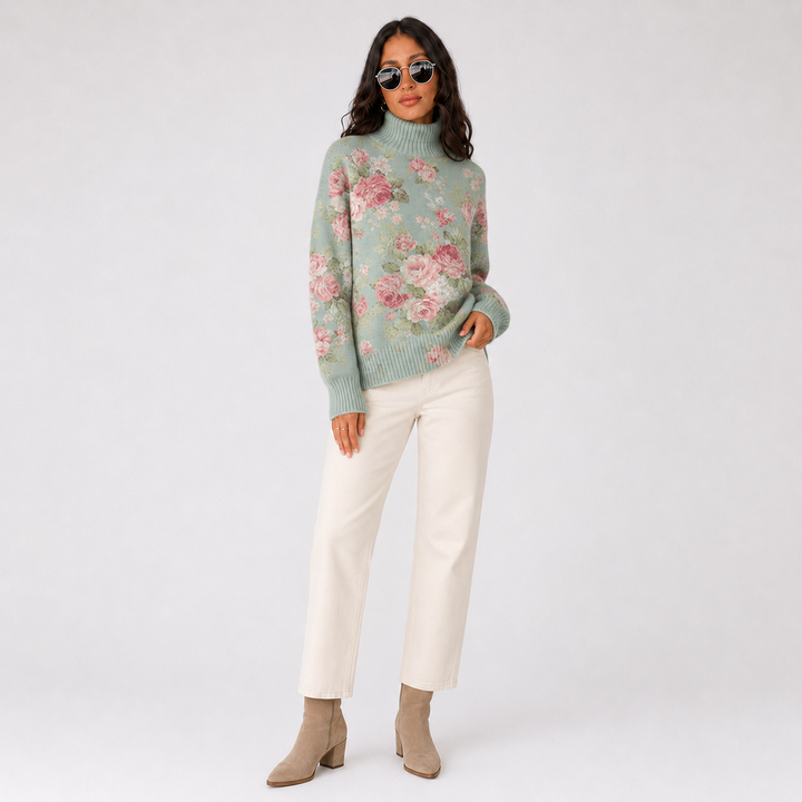 Chic Cold Season Turtleneck Everyday Shirt