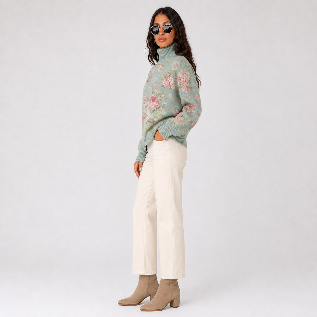 Chic Cold Season Turtleneck Everyday Shirt