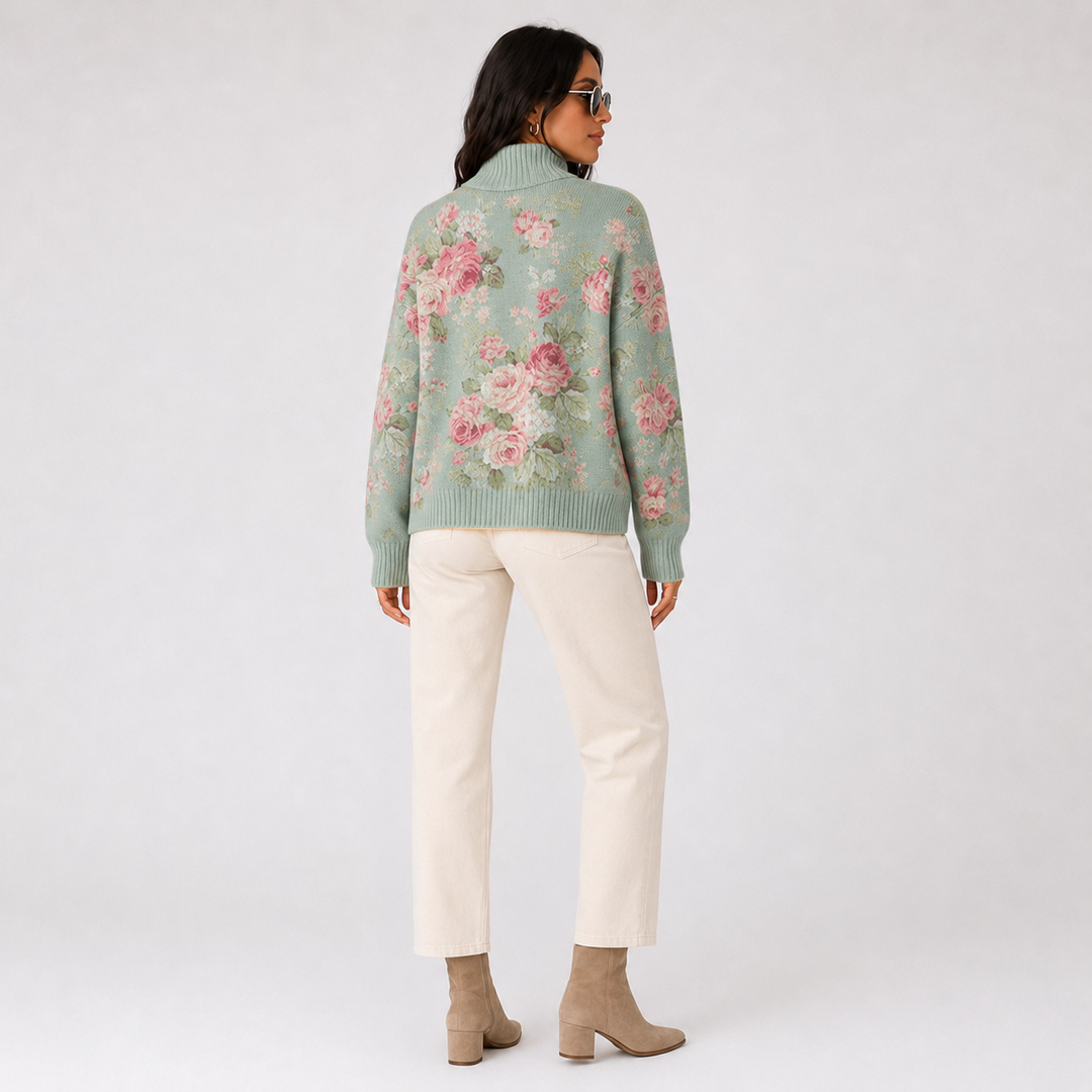 Chic Cold Season Turtleneck Everyday Shirt