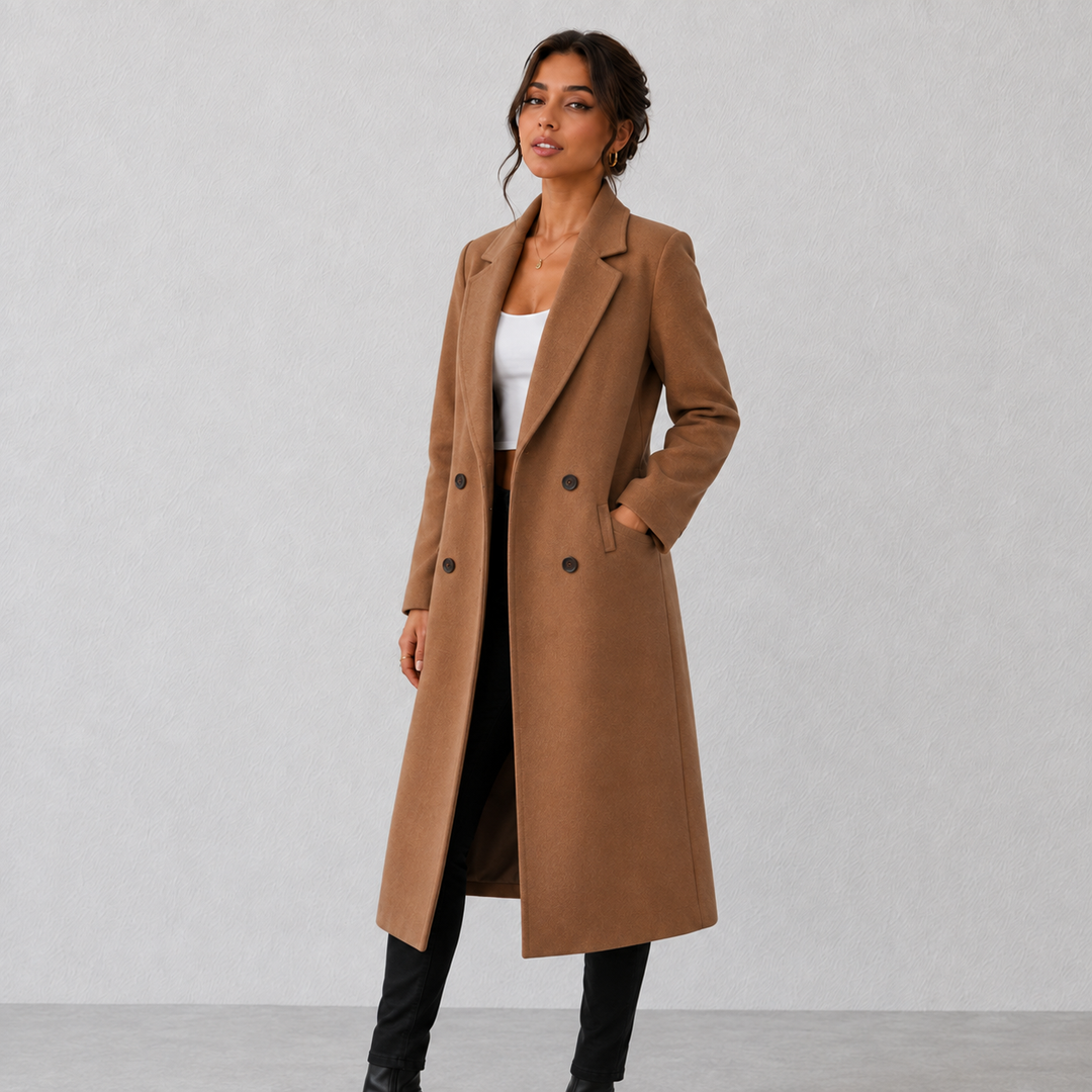 Amelia | Elegant Mid-Length Wool Coat