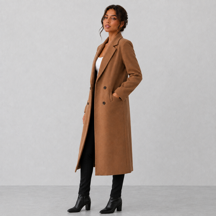 Amelia | Elegant Mid-Length Wool Coat