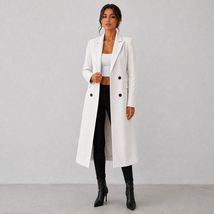Amelia | Elegant Mid-Length Wool Coat
