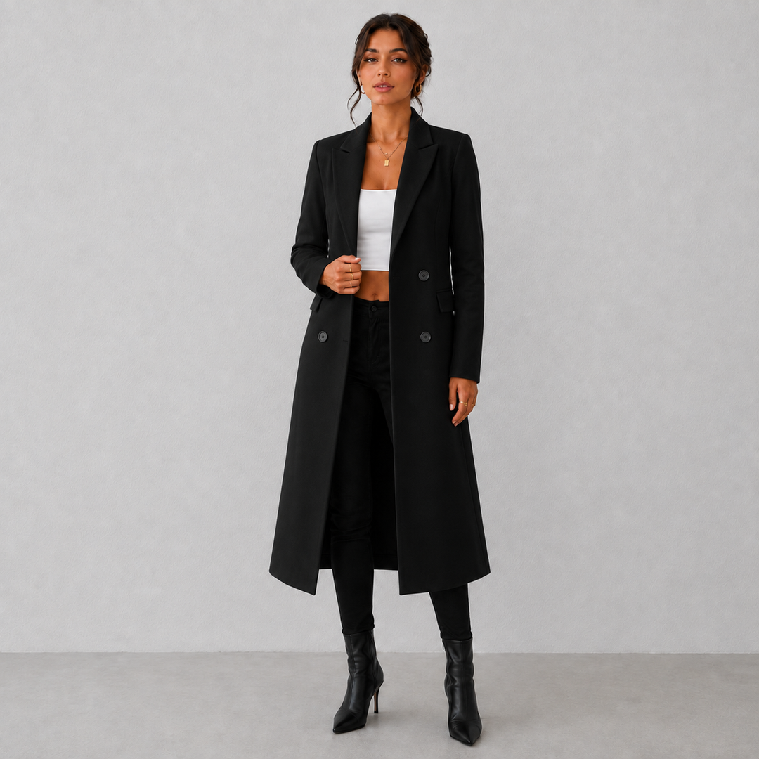 Amelia | Elegant Mid-Length Wool Coat