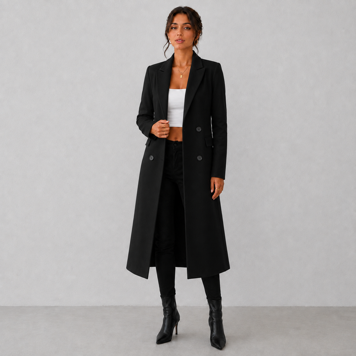 Amelia | Elegant Mid-Length Wool Coat