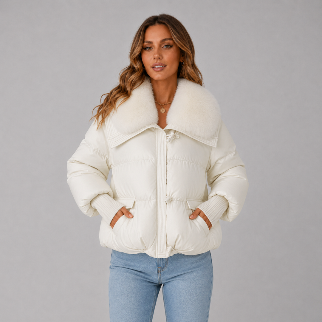 Evelyn | Waterproof Insulated Faux-Fur Collar Puffer Jacket