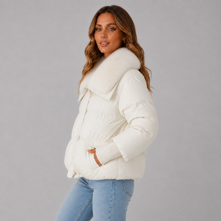 Evelyn | Waterproof Insulated Faux-Fur Collar Puffer Jacket