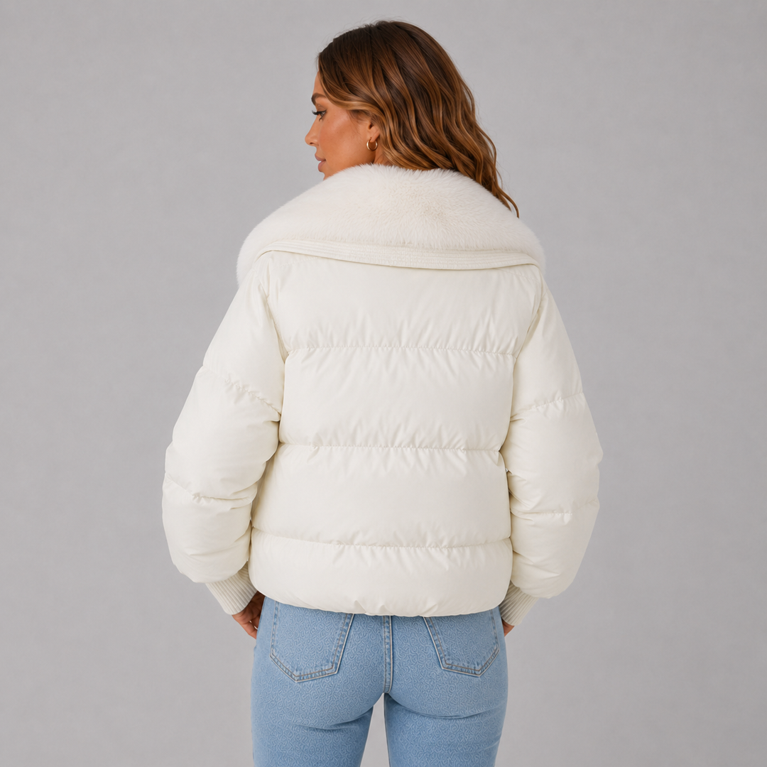 Evelyn | Waterproof Insulated Faux-Fur Collar Puffer Jacket