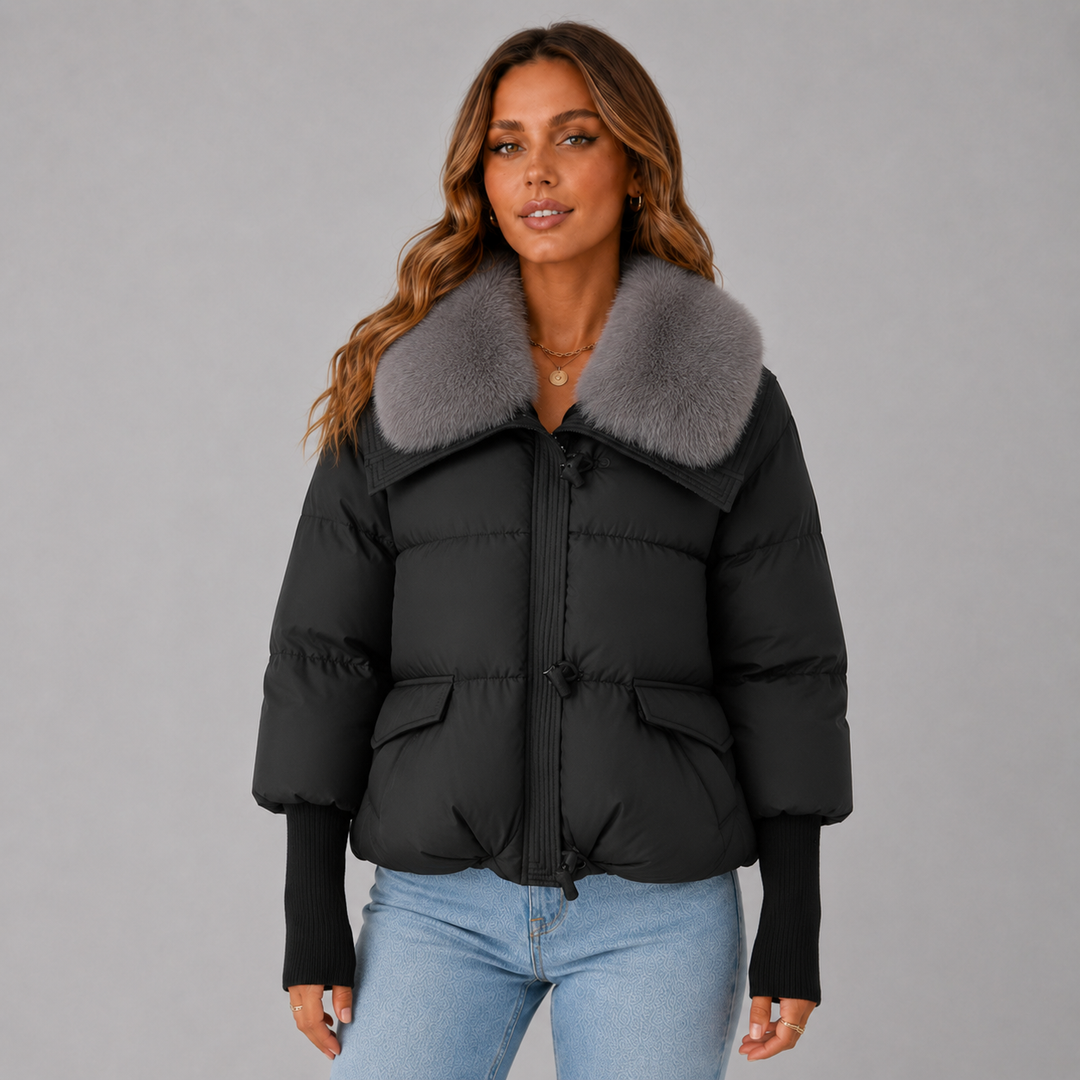 Evelyn | Waterproof Insulated Faux-Fur Collar Puffer Jacket