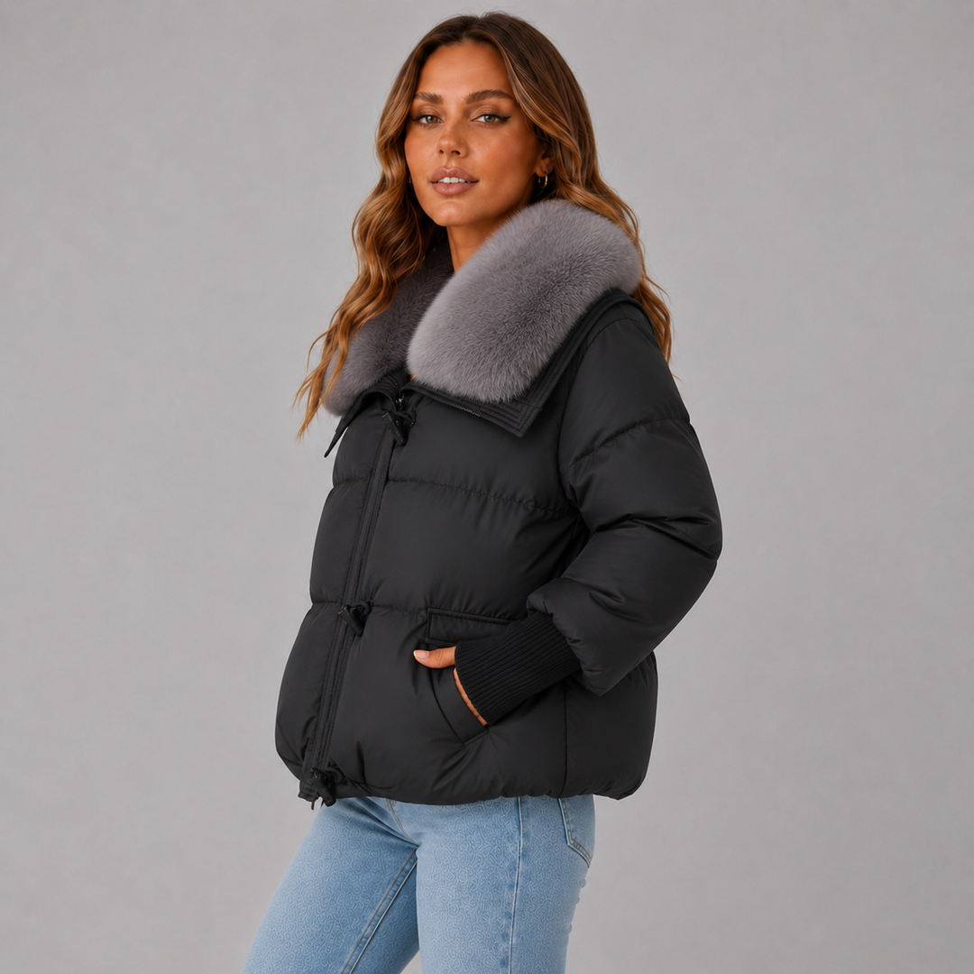 Evelyn | Waterproof Insulated Faux-Fur Collar Puffer Jacket