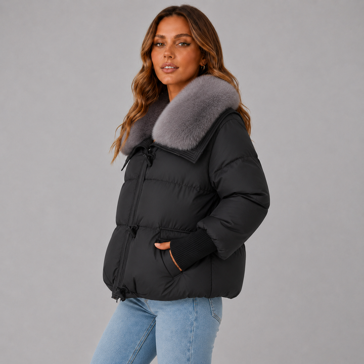 Evelyn | Waterproof Insulated Faux-Fur Collar Puffer Jacket