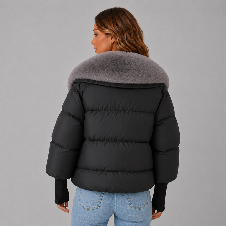 Evelyn | Waterproof Insulated Faux-Fur Collar Puffer Jacket