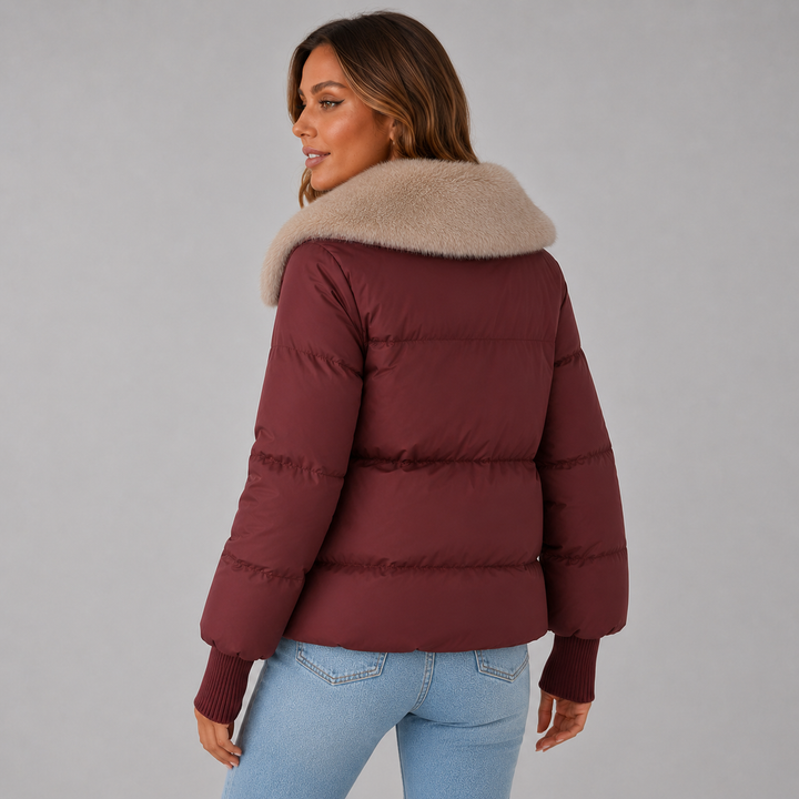Evelyn | Waterproof Insulated Faux-Fur Collar Puffer Jacket